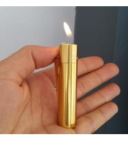 Kutulu Gazlı Metal Gövde Clipper Çakmak (Altın)