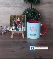 Anneler Günü Hediyesi Fotoğraflı Dekoratif Taş, Kupa Bardak Beyaz Hediye (Model 2)