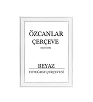 Boş Çerçeve Resim Çerçevesi Anı Çerçevesi 15x21 30x40 21x30 Çerçeve Gold Çerçeve Siyah Çerçeveli ÖZC-40B-SERİSİ (Beyaz)