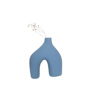 Livava Stoneware Seramik Vazo, 20X17 (Mavi)