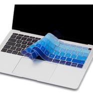 Laptop MacBook Air 13inc Klavye Koruyucu A1932 2018/2019 İngilizce-Türkçe Baskı (Lacivert-Mavi)