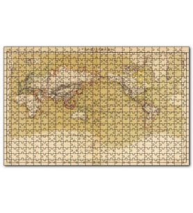 Cakapuzzle Dünya Haritası 1833 Yılı Puzzle Yapboz MDF (Ahşap) (255 Parça)