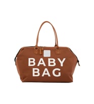BAGMORİ Baby Bag Baskılı Bebek Bakım Çantası (Taba)