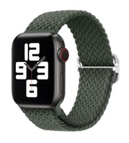 Ally Apple Watch 7-8 41mm 6-5-4 40mm Japon Tokalı Elastik Kayış Kordon 3-2-1 38mm (Haki)