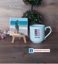 Yengeye Hediye Fotoğraflı Dekoratif Taş, Kupa Bardak Beyaz Hediye (Model 5)