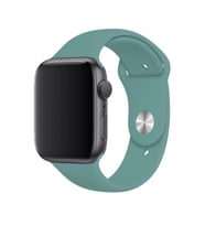 Apple Watch Uyumlu Silikon Kordon 2 3 4 5 6 Seri 38 - 40 Mm Lacivert (Koyu Yeşil)