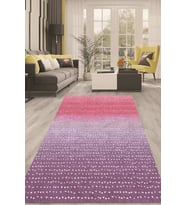 Dijital Kaymaz Taban Yıkanabilir Modern Renkli Salon Halısı Mutfak Halısı Yolluk ND-HT-453 (Pembe)