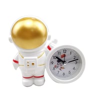 Dekoratif Astronot Tasarımlı Masa Saati (Gold)