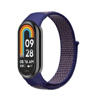 Microsonic Xiaomi Mi Band 9 Hasırlı Kordon Woven Sport Loop Turuncu (Lacivert)