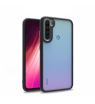 Xiaomi Redmi Note 8 Kılıf Case, Kamera Lens Korumalı Elektroplatin Kaplama Sert PC Koruyucu Colourful Platinum Serisi (Siyah)
