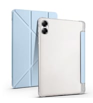Huawei Honor Pad X9 11.5inç Kılıf Kalem Bölmeli Trifolding Case (Mavi)