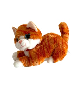Sesli Miyavlayan Jumbo 30 cm Peluş Kedi (Kahverengi)