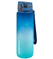 Uzspace FiftyFifty 1000ml BÜYÜK BOY Çift Renk Softtouch FF Collection Tritan Su  (Turkuaz)