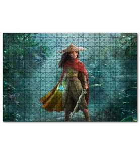 Cakapuzzle Raya ve Son Ejderha Ormanda Görseli  Puzzle Yapboz MDF (Ahşap) (1000 Parça)