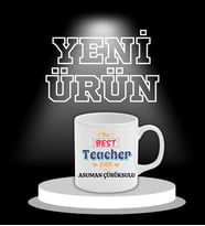 Öğretmenler Günü Özel Hediye Seramik Kupa Bardak (Beyaz)