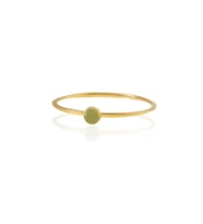 Kadir Jewellery Zirkon Taşlı Ayarlanabilir 22 Ayar Altın Kaplama Bilezik (Zeytin Yeşili)