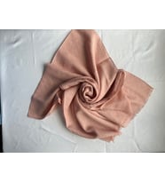 Hermes Desenli Krep Şal (Pembe)