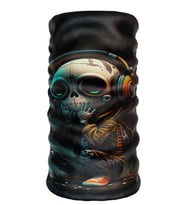 Bebo Store Extreme Spor Motor ve Bisiklet Kullananlara Özel Desenli Buff Boyunluk Bandana Balaklava (Siyah-Gri)
