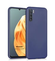 Microsonic Matte Silicone Oppo A91 Kılıf (Lacivert)