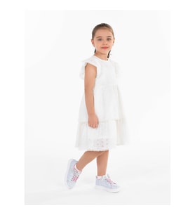 Civil Girls Kız Çocuk Elbise 2-5 Yaş Ekru (Ekru)