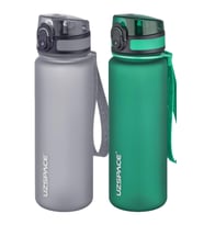 Uzspace 2'li Tritan Matara Seti 500 ml 14 Farklı Renk Seçeneği FiftyFifty (Gri - Mint Yeşili)