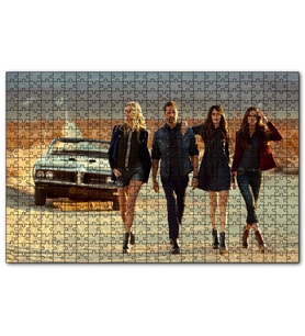 Cakapuzzle Hızlı ve Öfkeli Paul Walker Kızlarla  Puzzle Yapboz MDF (Ahşap) (1000 Parça)