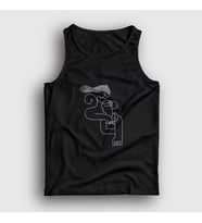 Presmono Unisex Beyaz Lovers V2 Valentine's Day Sevgililer Günü Atlet 284733tt (Siyah)