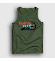 Presmono Unisex Sarı Twenty One Pilots Atlet 120728tt (Haki)