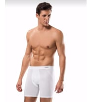 ERDEM 1470 ERKEK LİKRALI UZUN BOXER 3 ADET (Beyaz)