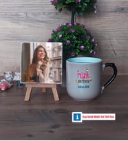 Müzik Öğretmeni Fotoğraflı Dekoratif Taş, Kupa Bardak Beyaz Hediye (Model 10)