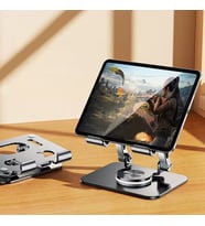 Ally H07 Katalanabilir Alüminyum Tablet ve Telefon Tutucu Standı (Gri)