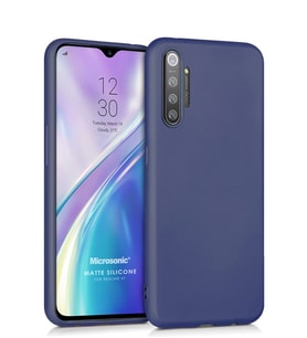 Microsonic Matte Silicone Realme XT Kılıf (Lacivert)