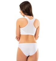 Modinn 1213 Kadın Sporcu Pedli Büstiyer (Beyaz)