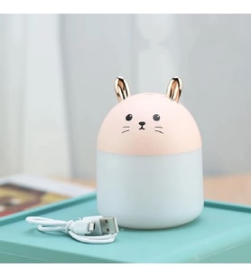 Sevimli Kawaii Kedi Hava Nemlendirici Lamba (Pembe)