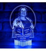 En Güzel Öğretmenler Günü Hediyesi, Resimli LED Aydınlatma (Mavi)