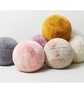 Peluş Top Yastık (Pembe)