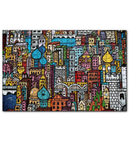 Cakapuzzle Şehir Motifleri Duvar Boyama  Puzzle Yapboz MDF (Ahşap) (255 Parça)