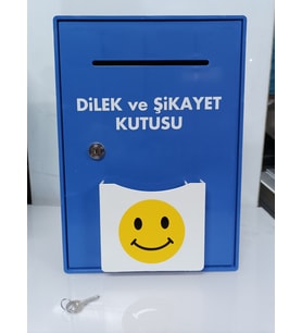 DİLEK VE ŞİKAYET KUTUSU (Lacivert - Beyaz) (Lacivert-Beyaz)