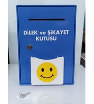 DİLEK VE ŞİKAYET KUTUSU (Lacivert - Beyaz) (Lacivert-Beyaz)