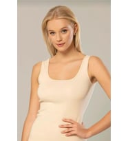 ERDEM 2105 KADIN KALIN ASKILI RİBANA ATLET TEKLİ (Ten)