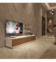 Decoraktiv Eko 4B Mdf Std Tv Ünitesi Tv Sehpası - Parlak Beyaz (Beyaz - Ceviz)