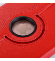 Apple iPad 5. Nesil 6. Nesil 9.7 Kılıf 360 Dönebilen Standlı Case A1822 A1823 A1 (Kırmızı)