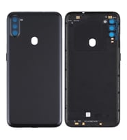 Samsung Galaxy A11 Uyumlu Arka Pil Batarya Kapağı SM-A115F (Siyah)