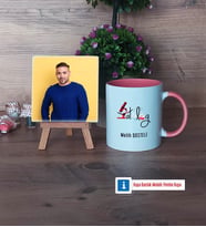 Patolog Fotoğraflı Dekoratif Taş, Kupa Bardak Beyaz Hediye (Model 6)