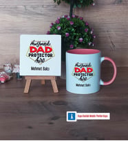 Babaya Hediye Dekoratif Taş, Kupa Bardak Kırmızı Hediye Babaya Doğum Günü Hediyesi (Model 5)