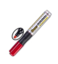 Akrilik Marker Yuvarlak Uç 1 Adet Brons Akrilik Markör Metal Seramik Ahşap Kumaş tuval cam taş (Kırmızı)