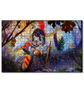 Cakapuzzle Fantastik Şövalye Tavşan   Puzzle Yapboz MDF (Ahşap) (500 Parça)