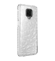 Xiaomi Redmi Note 9 Pro Kılıf Buzz Köşeleri Airbagli Prizmatik (Beyaz)