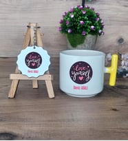 Love Your Self Hediye Seti Kupa Bardak T Kulplu ve Anahtarlık Arkadaşa Hediye, Anneye Hediye (Model 5)