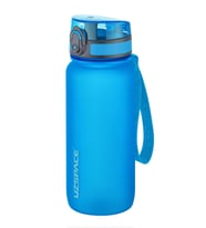 Uzspace 650 ml Tritan Su Matarası 14 Farklı Renk Softtouch  (Mavi)